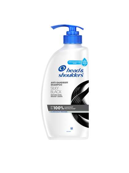 Head & Shoulders Unisex Silky Black Anti Dandruff Shampoo 650 ml