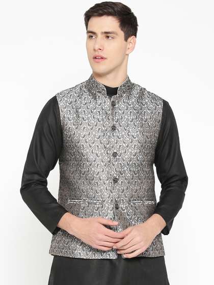 Badoliya & Sons Zari Woven Design Nehru Jacket