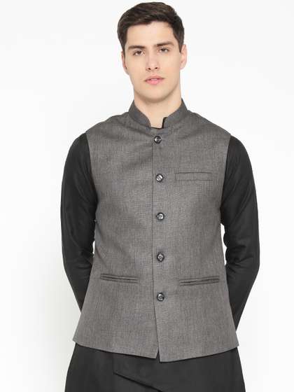 Badoliya & Sons Men Solid Nehru Jacket