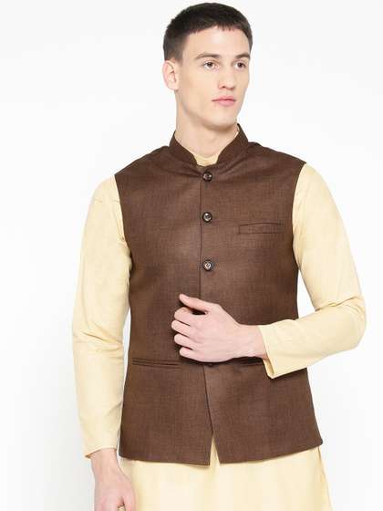 Badoliya & Sons Men Solid Nehru Jacket