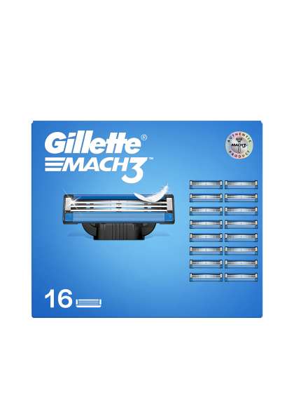Gillette Men Set of 16 Mach3 Shaving Blades