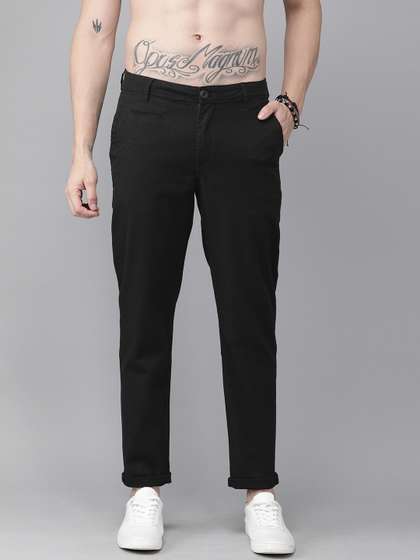 Roadster Men Black
                        RegularTrousers