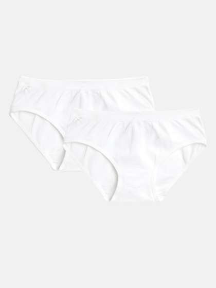 Marks & Spencer Kids
                    Pack of 2 White Solid Briefs