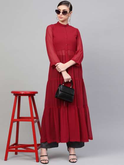 Price History of SASSAFRAS Tiered Maxi Top from Myntra 111 9722063