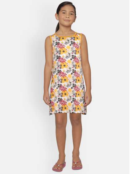 SINI MINI Girls
                    Multicoloured Printed Nightdress
