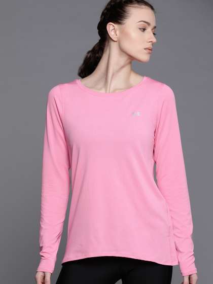 under armour t shirts pink women