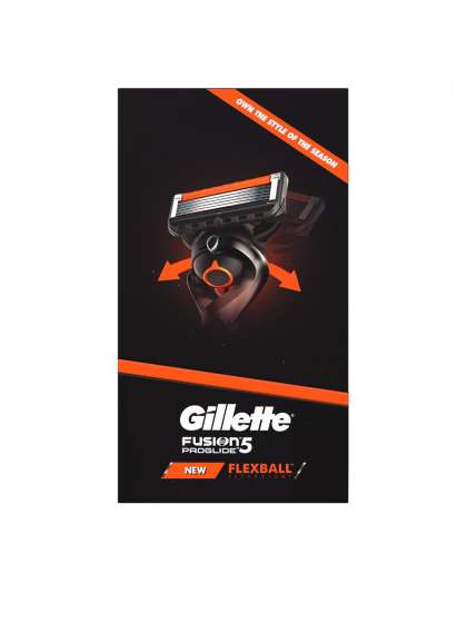 Gillette Men Fusion Proglide Flex Ball Razor with 4 Flex Ball Cartridges