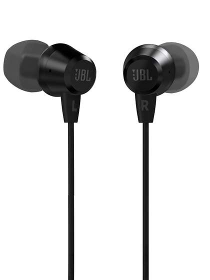 JBL Black C50HI
                        Wired in Ear Headphones with Mic One Button
                        Multi-Function Remote