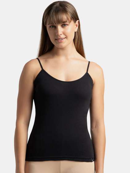 Jockey Super Combed
                        Cotton Rib Camisole with Adjustable Straps and
                        StayFresh Treatment -1487