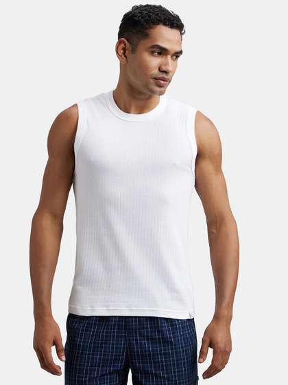 Jockey Combed Cotton
                        Rib Round Neck Muscle Regular Fit Vest-9930