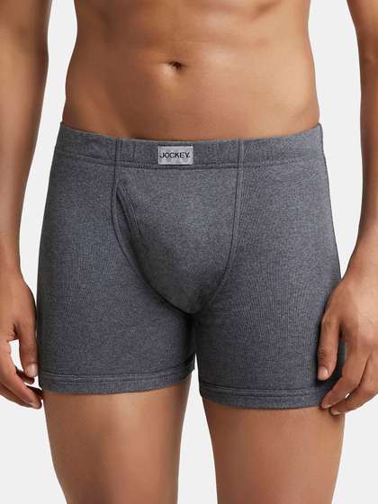 Jockey Combed Cotton
                      Rib Boxer Brief with Ultrasoft and Durable
                      Waistband-8008