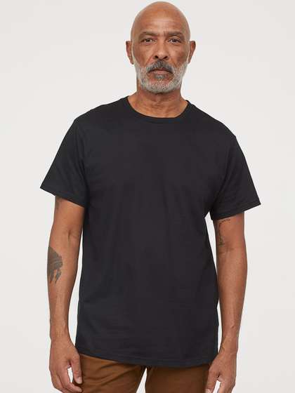 H&M Men Cotton Pure Cotton T-shirt Regular Fit