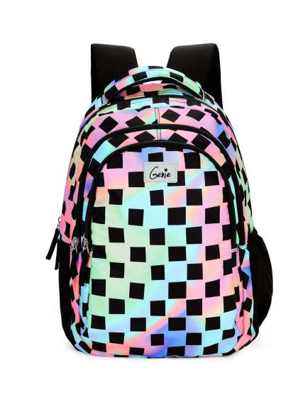 Girls/' 18-Inch School Backpack Childrens Book Bag w// Hearts Design Purple