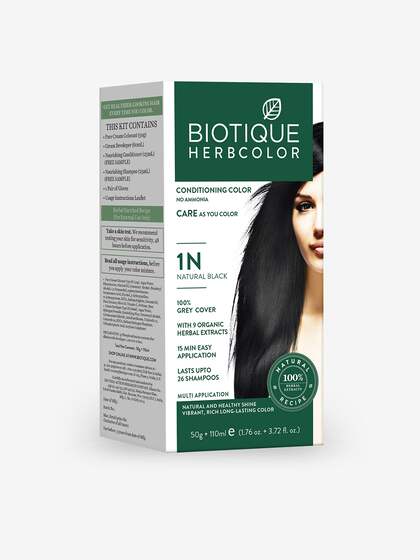 Biotique Unisex Sustainable Hair Conditioning Herbcolor - Natural Black 1N