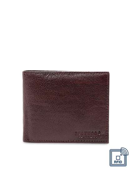 Teakwood Leathers Men
                    Brown Solid Leather Money Clip