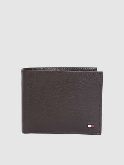 Tommy Hilfiger Men Brown
                    Solid Genuine Leather Two Fold Wallet