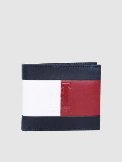 Tommy Hilfiger Men Navy
                    Blue & Red Colourblocked Leather Two Fold
                    Wallet