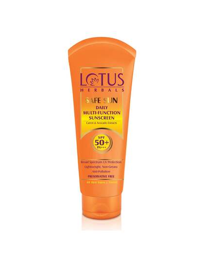 Lotus Herbals Safe Sun Daily Multi-Function Sunscreen SPF 50+ with Carrot Extract
