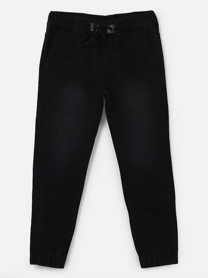 Urbano Juniors Boys
                    Solid Denim Jogger Jeans