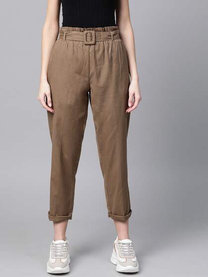 SASSAFRAS Women Brown Trousers