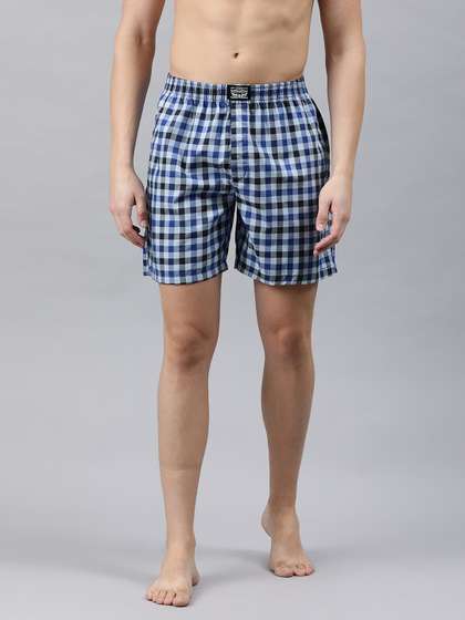 Levis Men Checked
                          Cotton Woven Soft Boxer Shorts with Side
                          Pocket