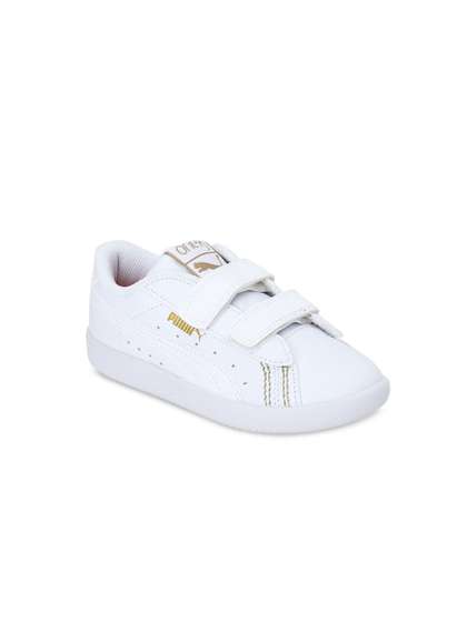 one8 x PUMA Unisex Kids White Basket Classic PS IDP Sneakers