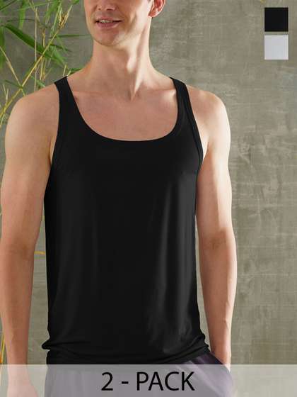 DAMENSCH Men Pack of
                        2 Bamboo Vest DAM-VEST-NBL-CG-PACK-2-MIX