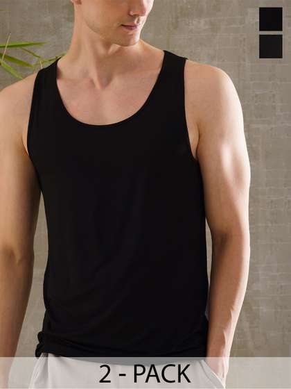 DAMENSCH Men Pack of
                        2 Bamboo Vest DAM-VEST-NBL2-PACK-2