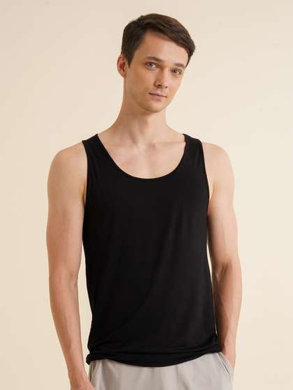DAMENSCH Men Bamboo
                      Round Neck Vest DAM-VEST-NBL