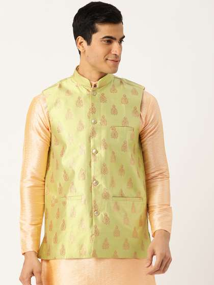 SOJANYA Men Woven Design Nehru Jacket