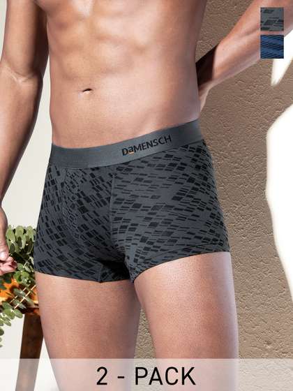 DaMENSCH Pack of 2
                          DEO-SOFT Printed Premium Cotton-Modal Blend
                          Trunk
