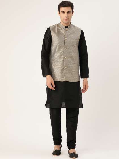 Kurta pajama with jacket myntra on sale