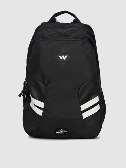 Wildcraft Unisex Black
                      Solid Backpack