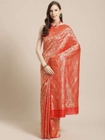 Price History of Mitera Woven Design Kanjeevaram Saree from Myntra 111 4198918