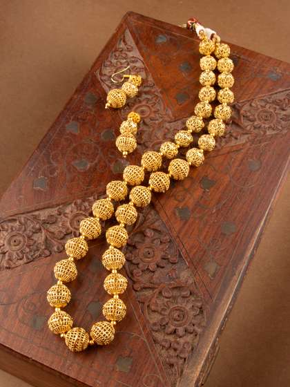 AccessHer Women
                        Gold-Plated Antique Handcrafted Jewellery Set