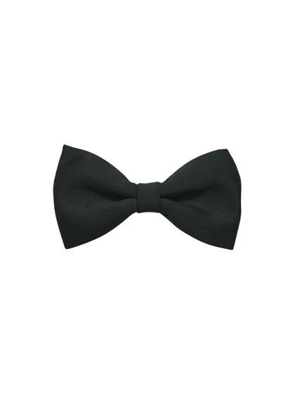 The Tie Hub Black Solid
                    Pure Silk Bow Tie