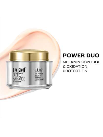 Lakme Perfect Radiance
                      Day Gel Creme with 10% Niacinamide Resorcinol
                      Complex - 50g