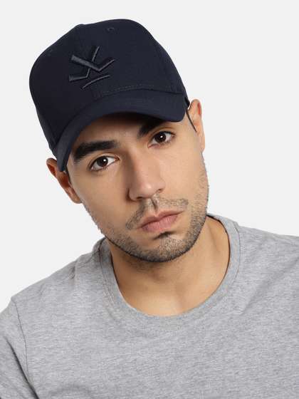 WROGN Unisex Navy Blue
                      Embroidered Baseball Cap