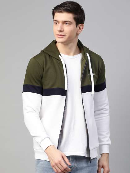 Price History of UnderJeans by Spykar Men Colourblocked Sweatshirt from Myntra 111 3845837