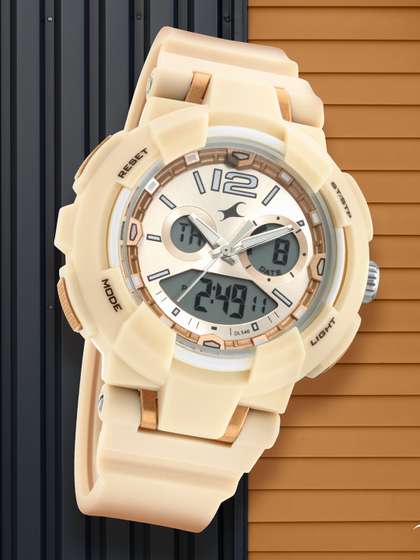 Fastrack Street Line
                    Quartz Analog Digital Off White Dial Watch For Girls
                    - Nr68016pp03