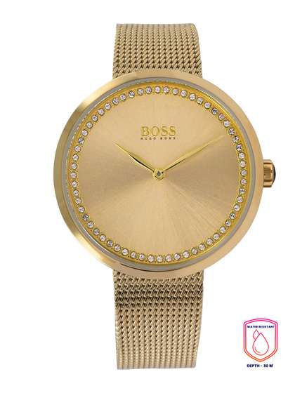 Hugo Boss Women
                        Gold-Toned Analogue Watch 1502547
