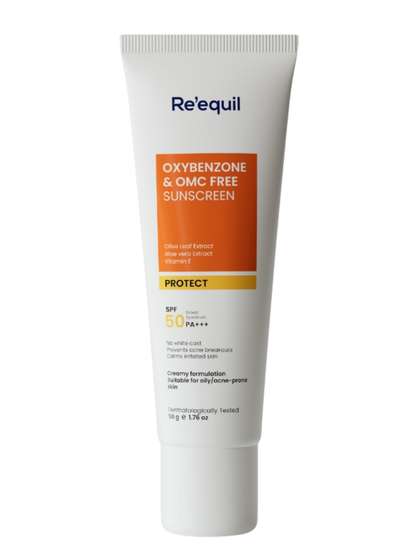 Reequil Oxybenzone
                        And Omc Free Sunscreen SPF 50 PA+++ For Oily
                        Skin