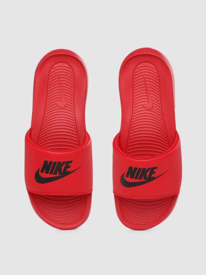 nike slippers for men red