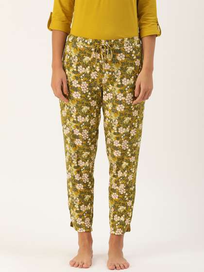 Enamor Women Floral Crop Lounge Pants