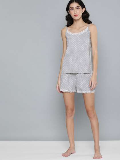 Mast & Harbour
                        Women Grey Printed Night Suit