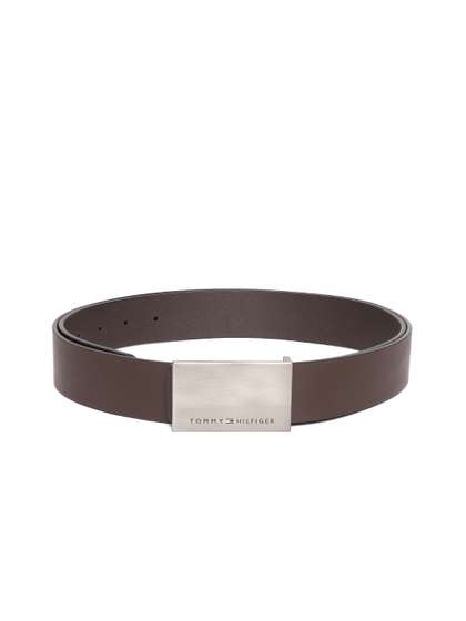 Tommy Hilfiger Men Brown
                    Leather Formal Belt