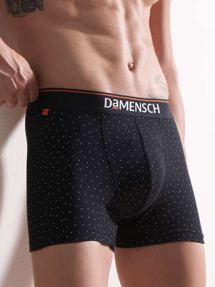 DaMENSCH Men Anti
                        Bacterial Printed Cotton Deodorizing Trunks
                        DAM-CTP-T-SPB