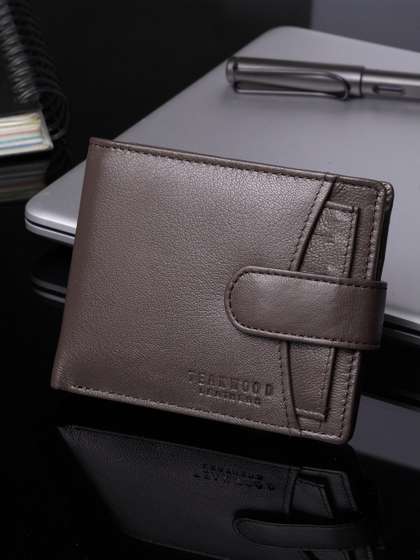Teakwood Leathers Men
                    Brown Solid RFID Protected Genuine Leather Two Fold
                    Wallet