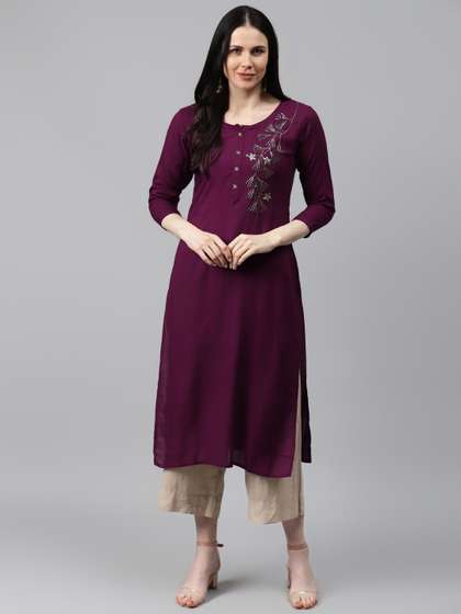HIGHLIGHT FASHION EXPORT Women Zardozi Handwork Kurta