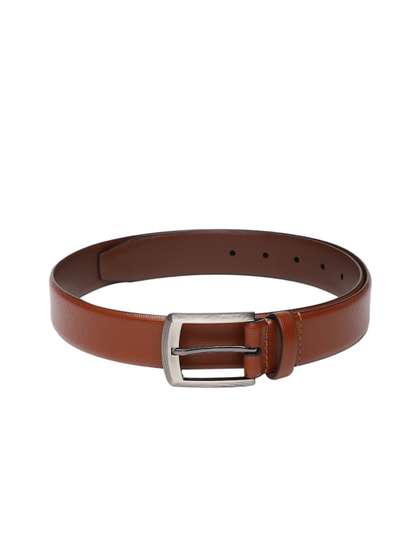 Allen Solly Men Tan
                    Brown Textured Leather Belt